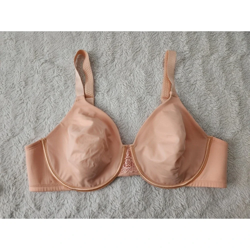 Vanity Fair 76080 Beauty Back Underwire Minimizer Bra Women's 42C Peach